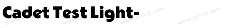 Cadet Test Light字体转换